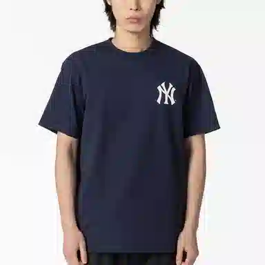 New Era x MLB Letter Print T-Shirt Navy