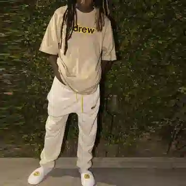 Drew House FW21 Secret Ss Tee Khaki LogoT