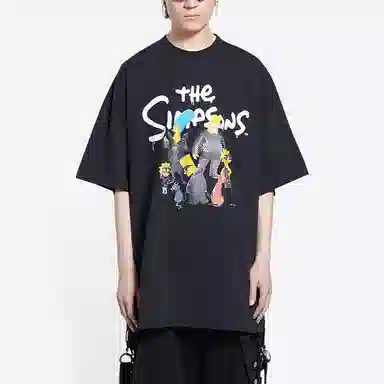 Balenciaga x The Simpsons T-Shirt Black