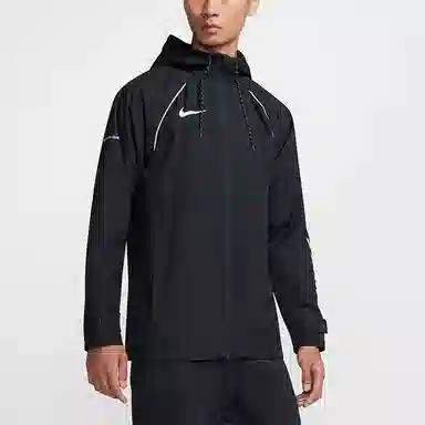 Nike Logo Print Hoodie Black