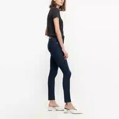 Levis High Waist Pencil Jeans Blue