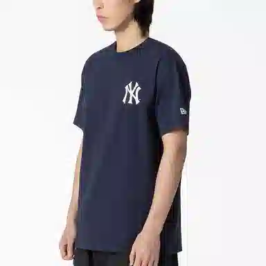 New Era x MLB Letter Print T-Shirt Navy