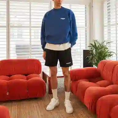 REPRESENT SS22 Logo Print Shorts Black