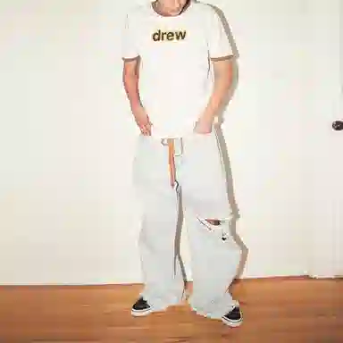 Drew House Secret Ss Ringer Tee White/Brown