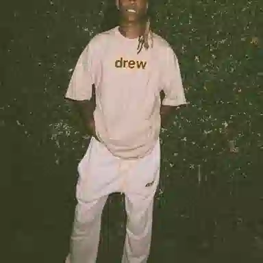 Drew House FW21 Secret Ss Tee Khaki LogoT