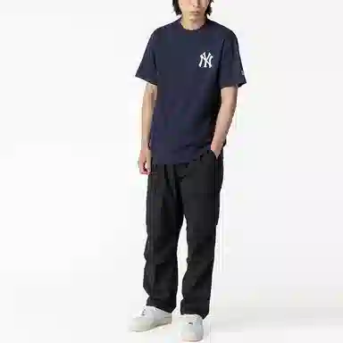 New Era x MLB Letter Print T-Shirt Navy