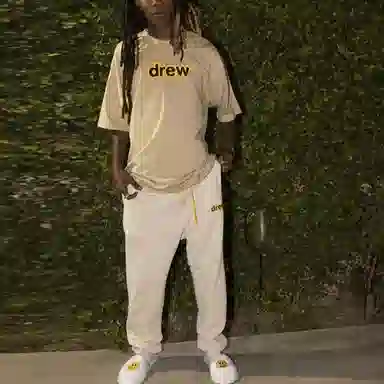 Drew House FW21 Secret Ss Tee Khaki LogoT