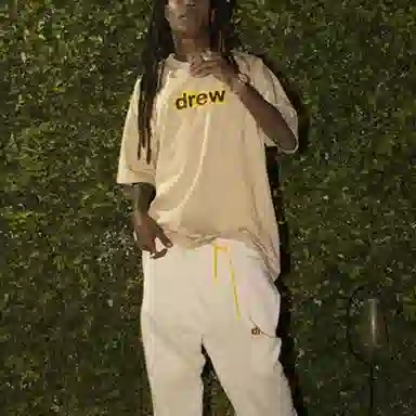 Drew House FW21 Secret Ss Tee Khaki LogoT