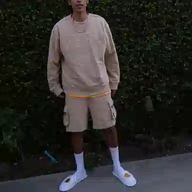 Drew House Cargo Sweatshort Khaki