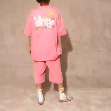 Drew House logo Doodle Joy Ss Tee Hot Pink T