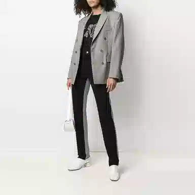 MM6 Maison Margiela FW21 Patchwork Slim Pants Black