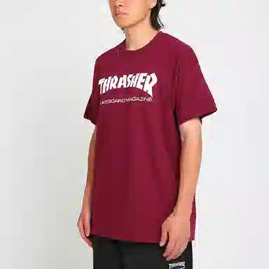 Thrasher Classic Logo Tee Burgundy