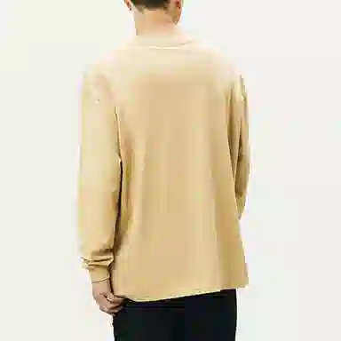 Vans Logo Long Sleeve Tee Khaki