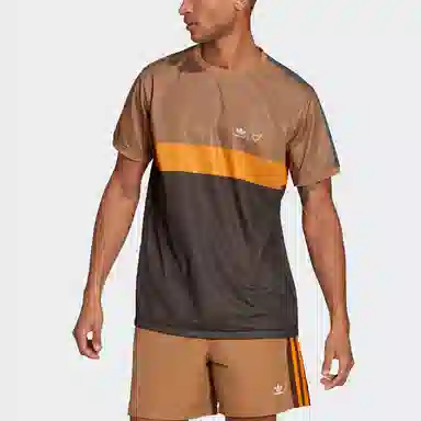 HUMAN MADE x adidas Originals Striped Tee Brown