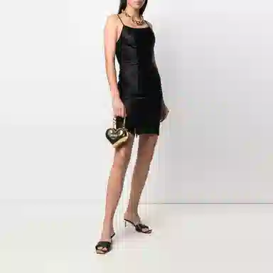 GCDS SS21 Black Dress