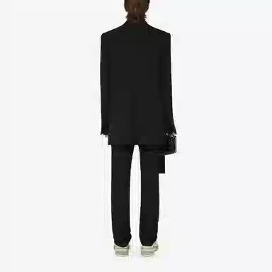 Givenchy FW21 Cuff Detail Blazer Black