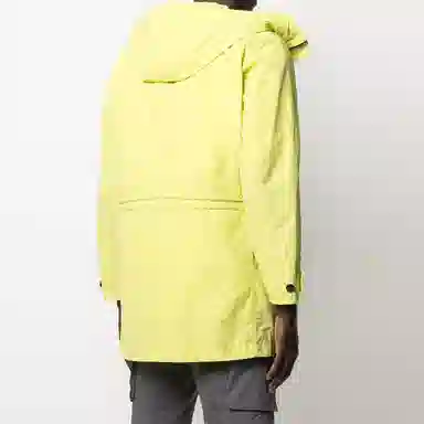Stone Island FW21 Logo Parka Yellow