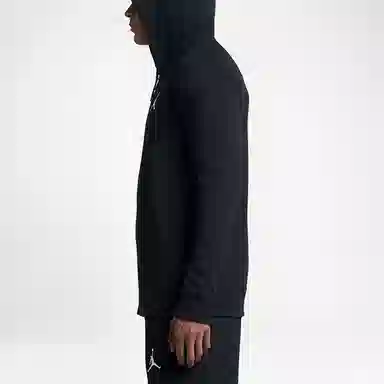 Jordan Logo Knit Hoodie Jacket Black
