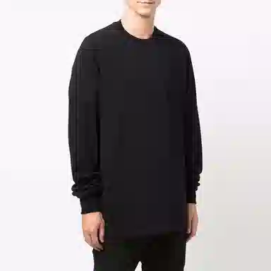 Rick Owens FW21 Black Pullover Sweatshirt