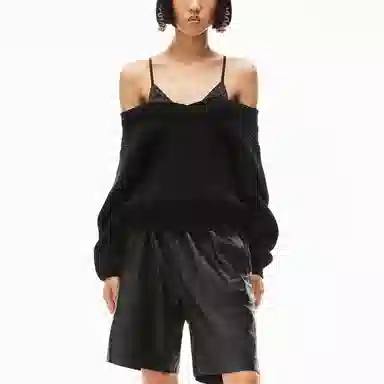 Alexander Wang SS22 Satin Strap Sweater