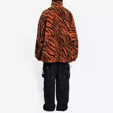 Balenciaga Tiger Fleece Jacket Orange