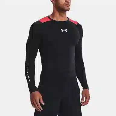 Under Armour Logo Long Sleeve Compression Shirt Black