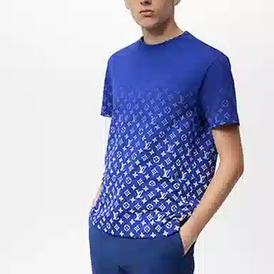 Louis Vuitton FW22 Logo Crewneck Blue