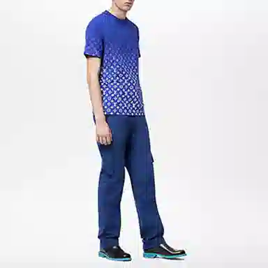 Louis Vuitton FW22 Logo Crewneck Blue