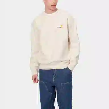 Carhartt WIP Logo Crewneck Beige