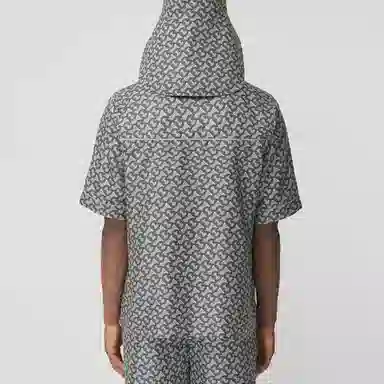 Burberry FW21 Silk Short Sleeve Shirt Grey