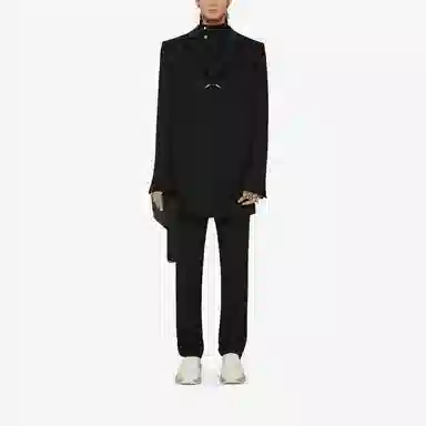 Givenchy FW21 Cuff Detail Blazer Black