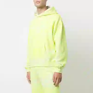 Alexander Wang Logo Tie-Dye Hoodie Yellow