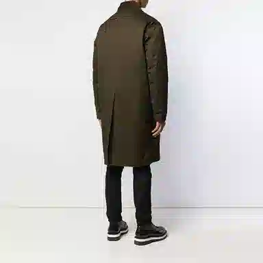 DSQUARED2 FW21 Button Parka Coat Green