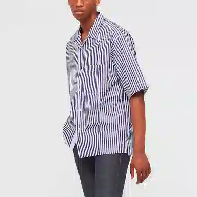 UNIQLO x Jil Sander +J Striped Short Sleeve Shirt