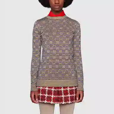 Gucci SS21 Striped Logo Sweater