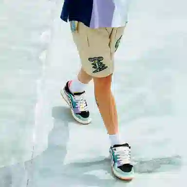 LiNing x Steven Harrington Cartoon Embroidered Shorts