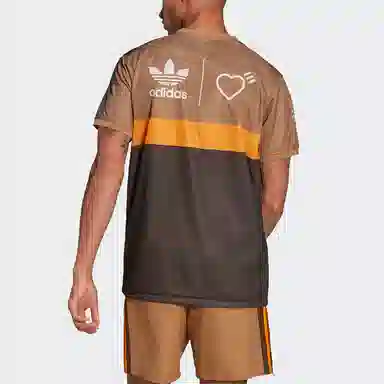 HUMAN MADE x adidas Originals Striped Tee Brown