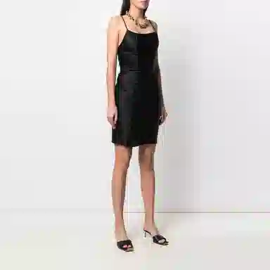 GCDS SS21 Black Dress