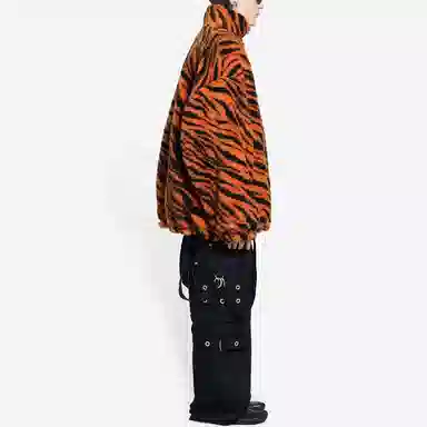 Balenciaga Tiger Fleece Jacket Orange