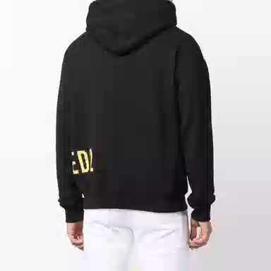 DSQUARED2 Tiger Print Hoodie Black
