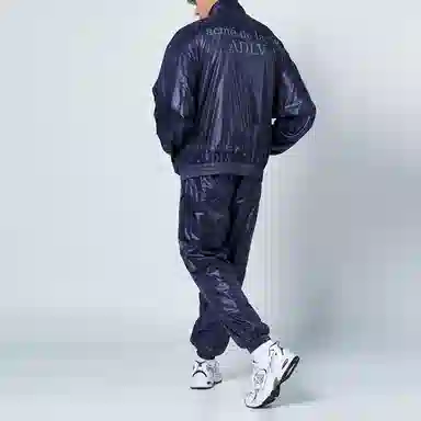 acme de la vie ADLV Letter Zip Jacket Navy