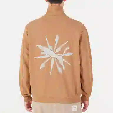 Puma Casual Pattern Loose Jacket Khaki