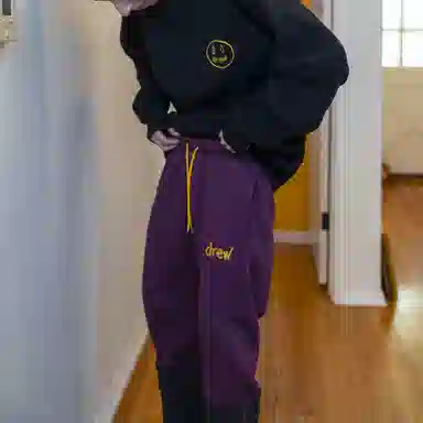 Drew House FW21 Mascot Waffle Sweater Black