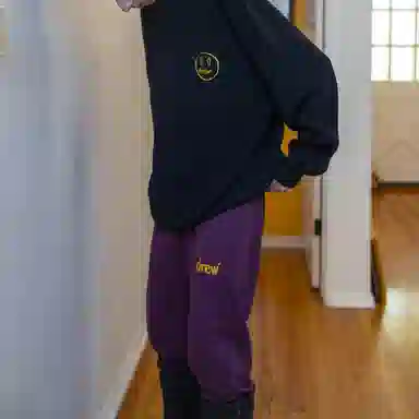 Drew House FW21 Mascot Waffle Sweater Black