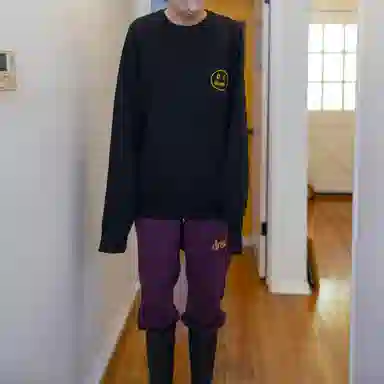 Drew House FW21 Mascot Waffle Sweater Black