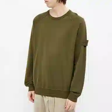 Stone Island Ghost Pieces Sweatshirt Military Green