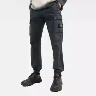 Stone Island FW22 Coal Black Joggers