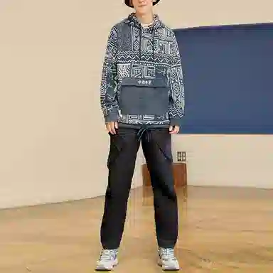 Li-Ning Graphic Print Pullover Navy