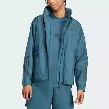 adidas Bsc 3-Stripes Rain.Rdy Jacket Logo