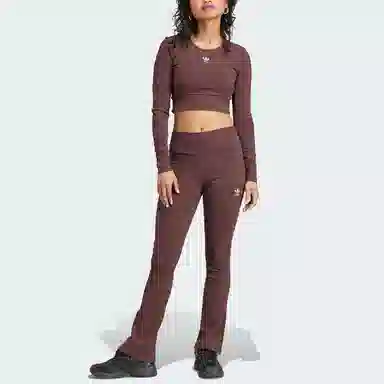 adidas originals Essentials Rib Flared Pants Logo